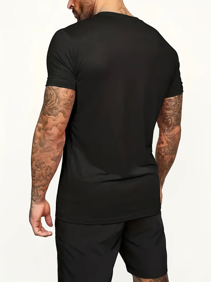 Herren Streetwear Set mit Smiley-Print – T-Shirt & Shorts, Lässiges Sommer Outfit