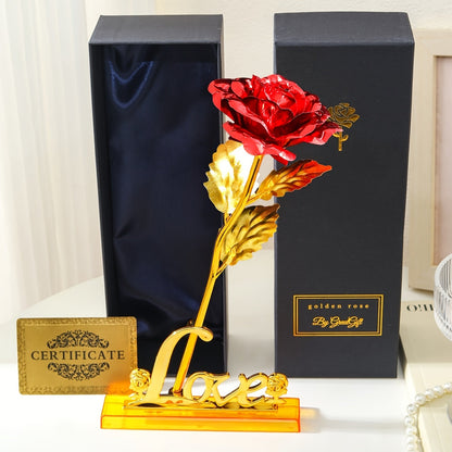 Edle Geschenkrose im Geschenkkarton – Dekorative Blume für Muttertag, Damen, Geschenkidee, Wohnaccessoire