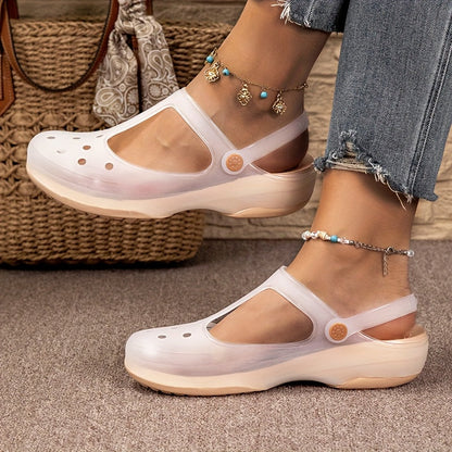 Damen Komfort-Mary Jane Clogs für Alltag und Freizeit – Stilvolle Plateau-Slipper