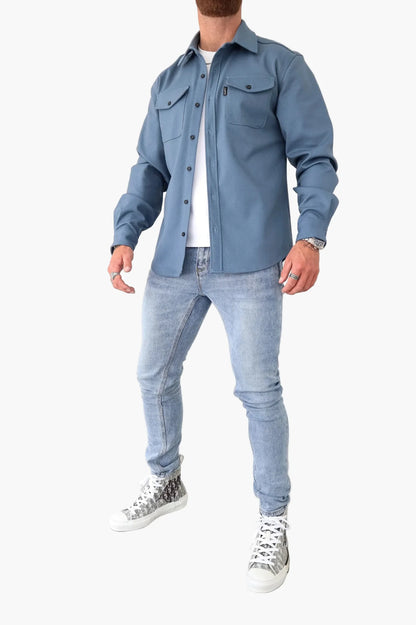 Herren-Überhemd mit Brusttaschen im Utility-Stil