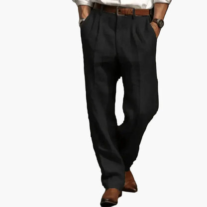 Herren Stoffhose mit Bundfalten für einen eleganten Auftritt