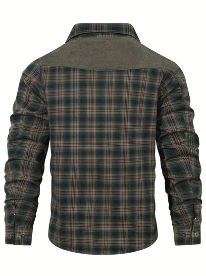 Herren Freizeithemd im Karo-Look – Stilvolles Outdoor Overshirt für Alltag und Freizeit