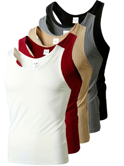 Herren Tanktop Set – Sportlicher Ripp-Look, Vielseitig für Alltag & Fitness