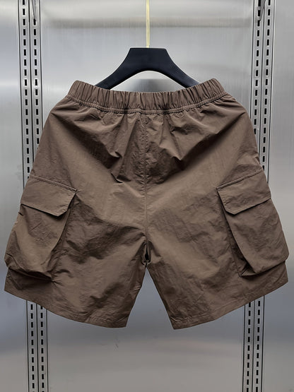 Herren Utility Cargo Shorts mit Reißverschlusstaschen – Funktionale Freizeitshorts für Outdoor & Urban Style