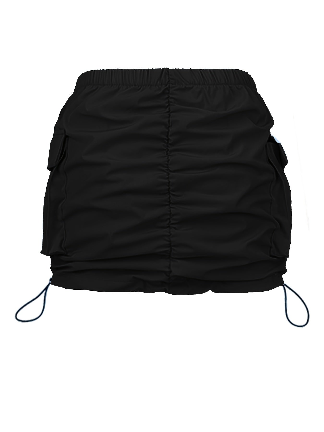 Damen Utility Minirock mit Kordelzug und Cargo-Taschen – Moderner Streetstyle