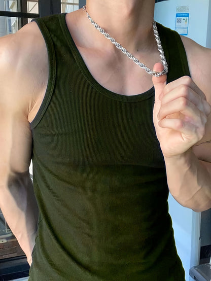 Herren Tanktop im sportlichen Stil – Figurbetontes Basic für Fitness und Freizeit