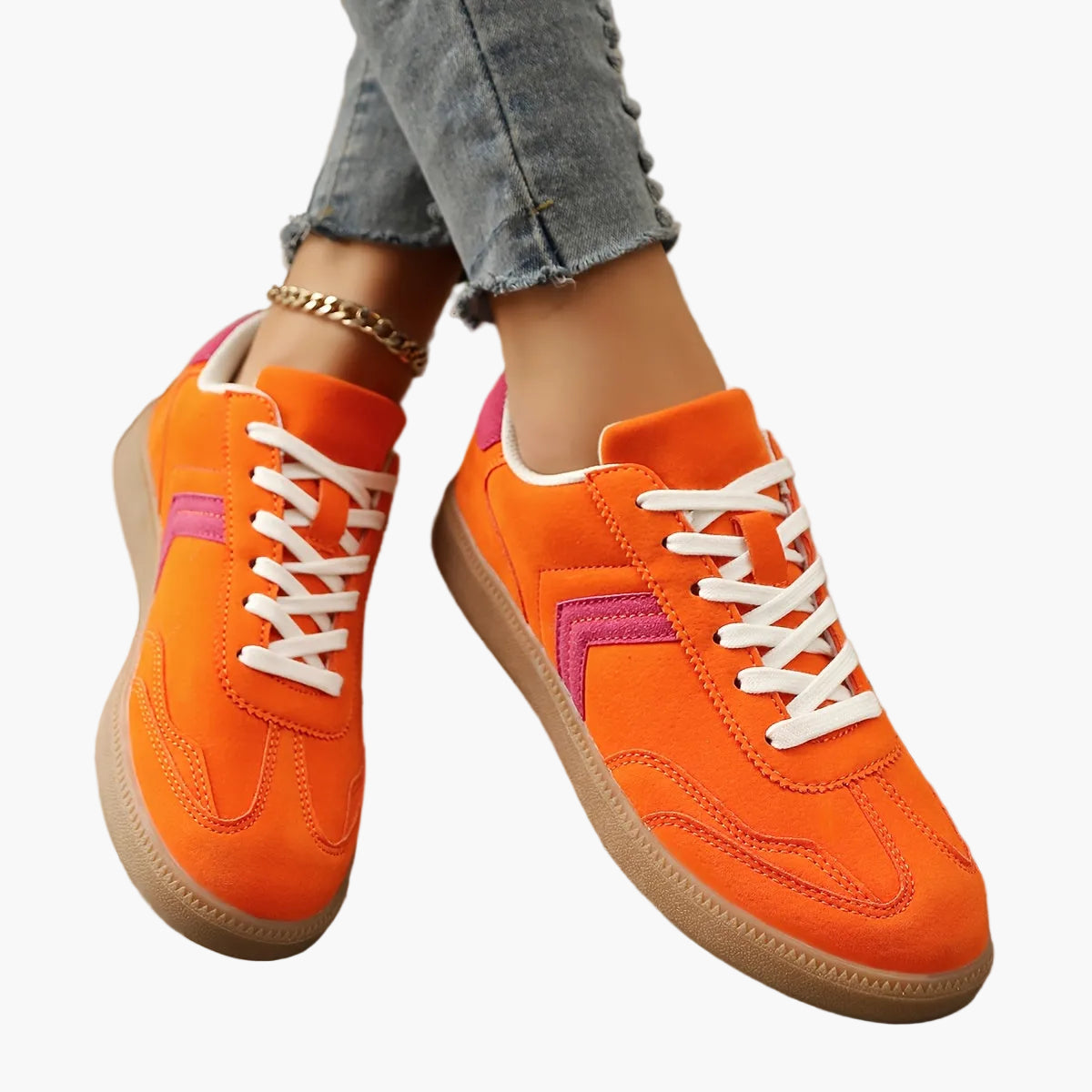 Damen Retro Sneaker – Bequeme Freizeitschuhe für Alltag und Streetstyle