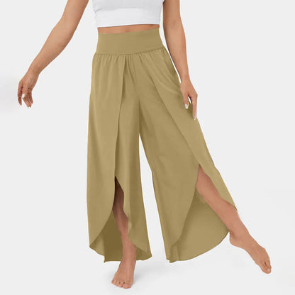 Zoe – Weite Damenhose mit hohem Bund