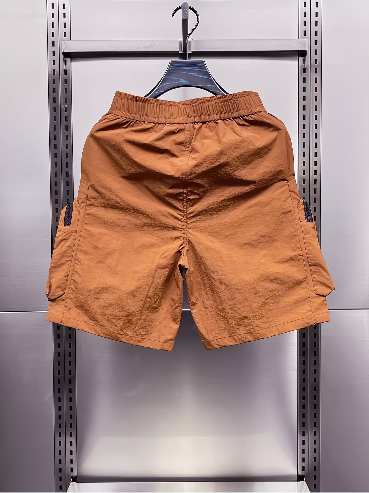 Herren Utility Cargo Shorts mit großen Taschen und verstellbarem Gürtel – Streetwear & Outdoor Style