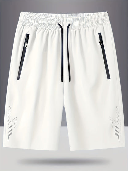 Herren Funktionsshorts Sport & Freizeit – Bequeme Trainingsshorts mit Reißverschlusstaschen