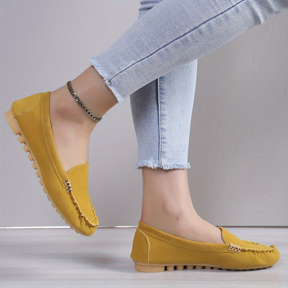 Damen Mokassin-Slipper – Bequeme Freizeitschuhe im eleganten Look