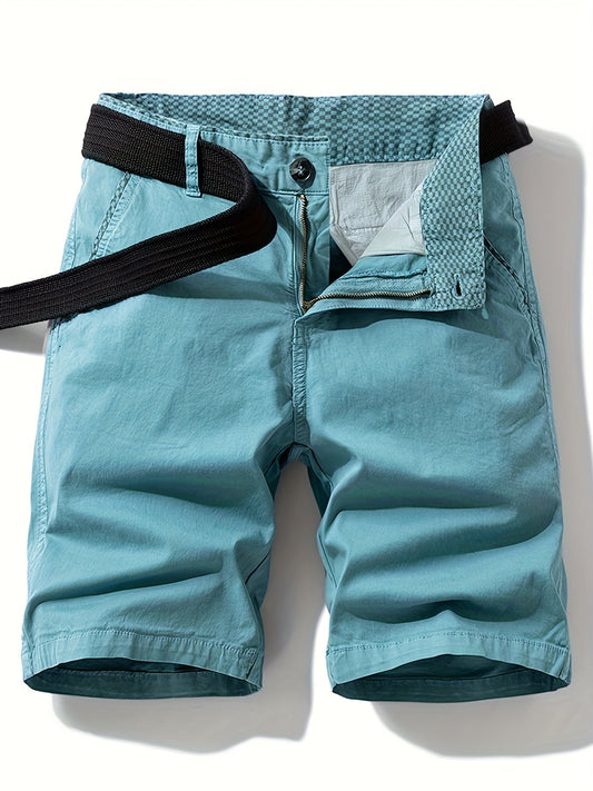 Herren Freizeit-Shorts mit Gürtel – Casual Bermudashorts für Alltag und Outdoor