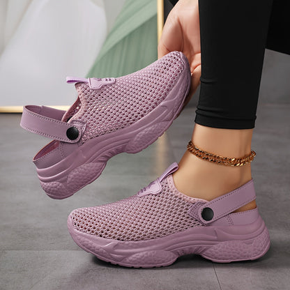 Damen Slip-On Sportliche Clogs für Komfort und Alltag – Atmungsaktive Freizeitschuhe mit Fersenriemen