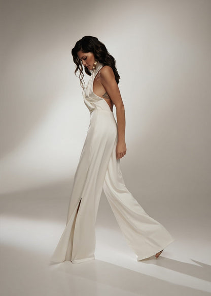 Catherine – Ärmelloser Sexy Damen-Jumpsuit mit Neckholder