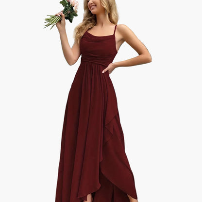 Damen Elegantes Abendkleid – Fließendes Fit & Flare Maxikleid für besondere Anlässe