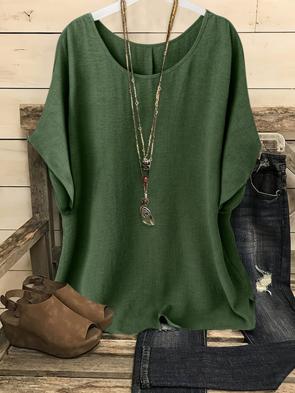 Damen Oversize Casual Tunika Shirt für Freizeit und Alltag