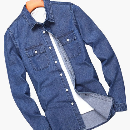 Herren Denim Hemd im lässigen Stil – Perfekt für Freizeit und Alltag