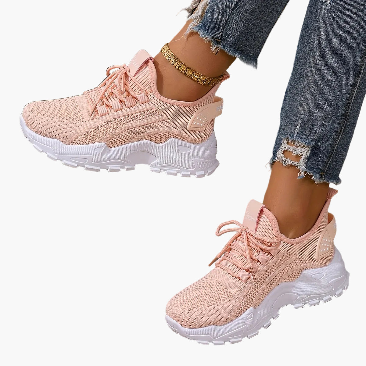 Damen Sneaker Atmungsaktiv Sportlich Freizeit Laufschuhe