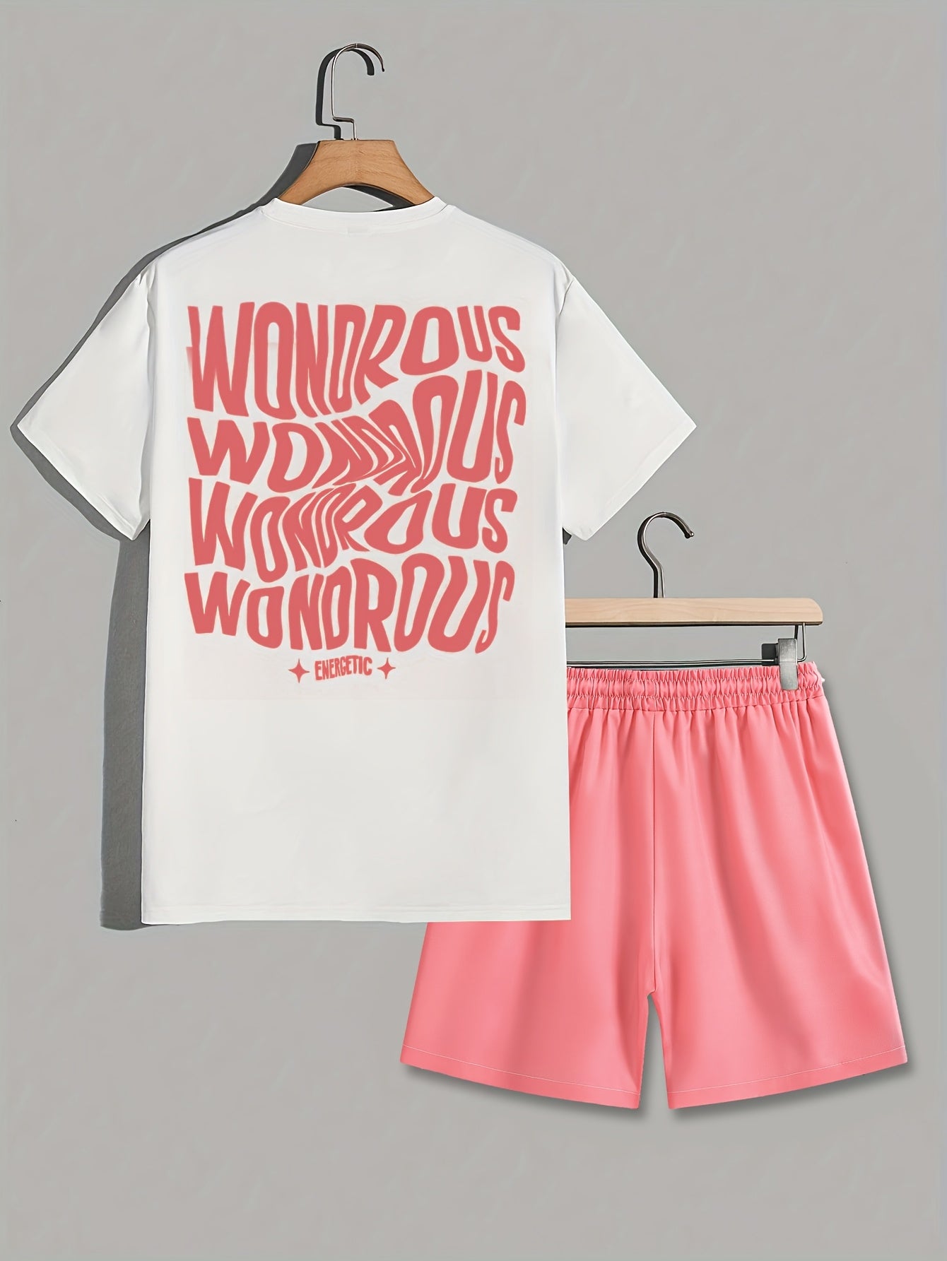 Herren Streetwear Set mit Grafik-T-Shirt und Shorts – Urbaner Look, Trendiger Style