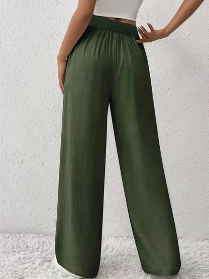 Damen Weite Freizeithose mit Kordelzug – Lässiger Stil für Alltag und Wochenende