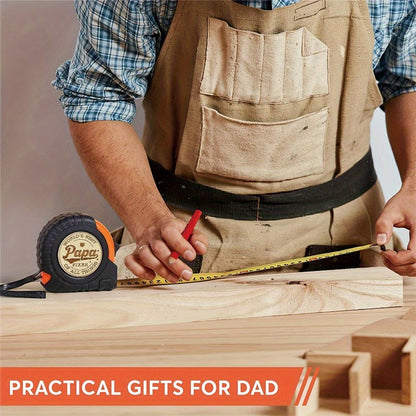Vatergeschenk Maßband – Vatertag Werkzeug für Männer, personalisierter Stil, Geschenkidee für Handwerker