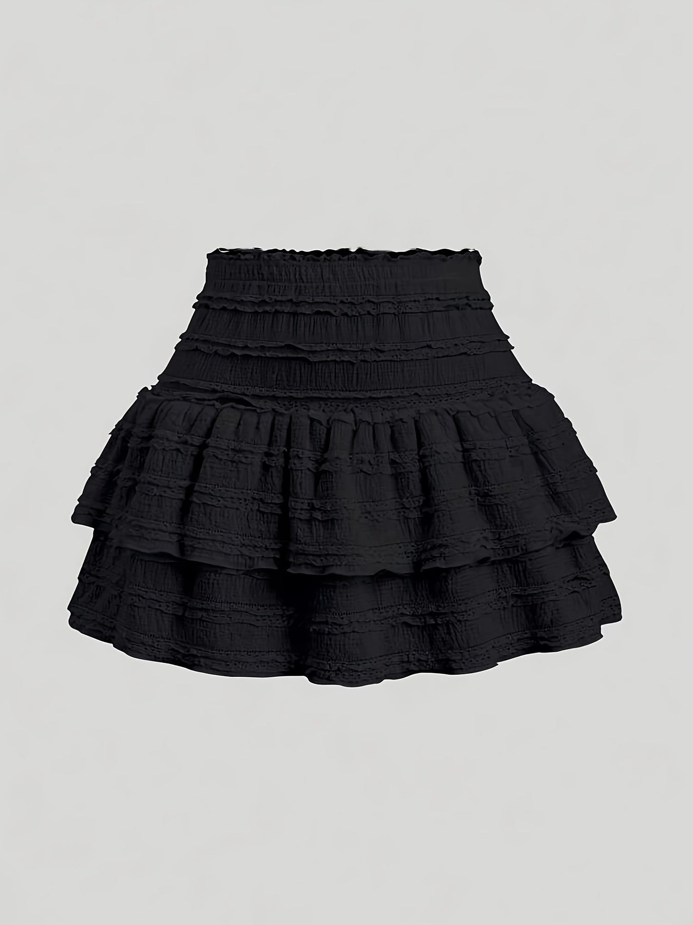 Damen Volant-Minirock im Boho-Stil – Verspielter Rüschenrock für Frühling und Sommer