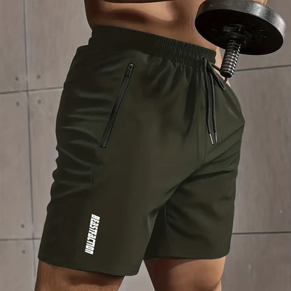 Herren Sportshorts mit Zipper-Taschen – Trainingsshorts Fitness & Workout