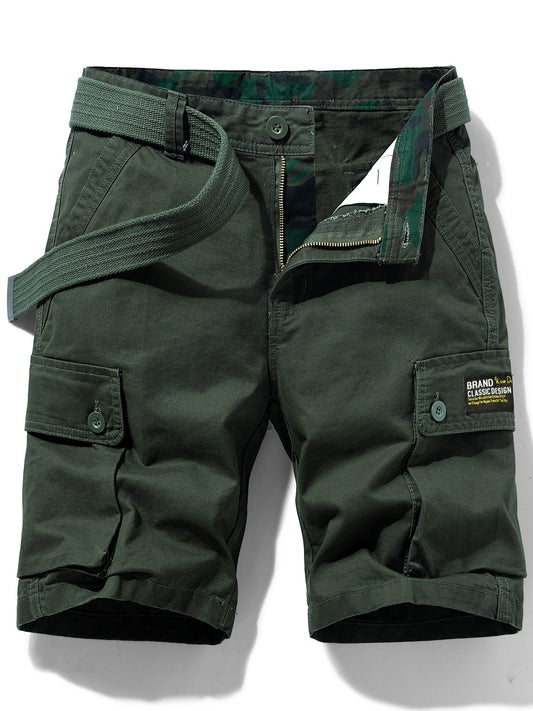 Herren Cargo Shorts Freizeit Klassisch mit Gürtel und Taschen