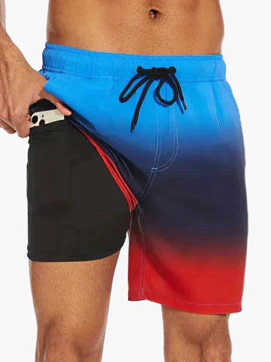 Herren Badeshorts mit Innenkompression – Moderne Badehose für Strand und Sport