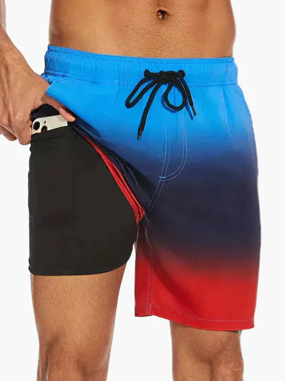 Herren Badeshorts mit Innenkompression – Moderne Badehose für Strand und Sport