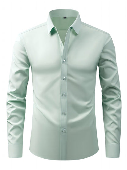 Herren Business-Freizeit Hemd Slim Fit – Elegantes Langarmhemd für Büro und Alltag