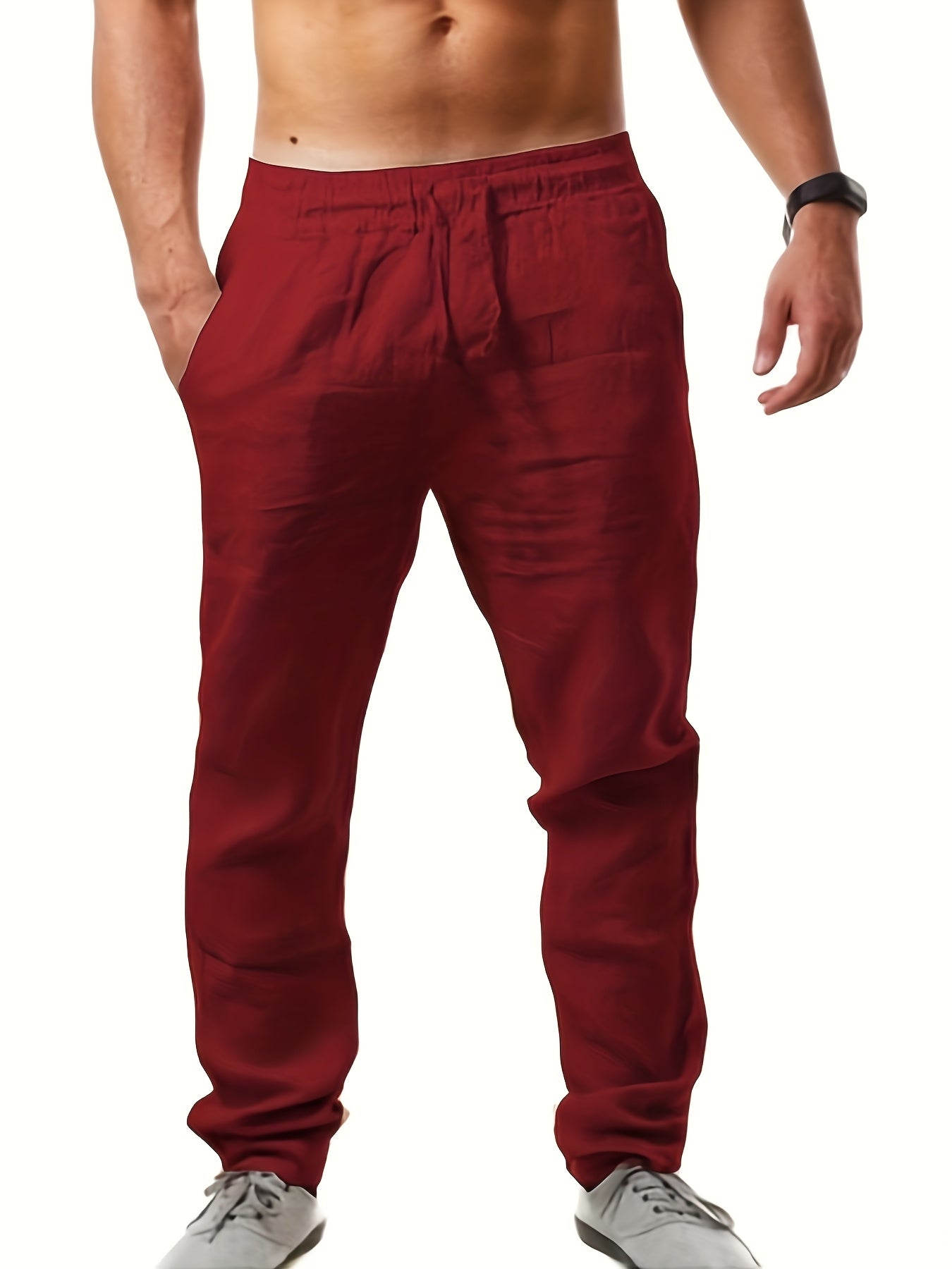 Herren Freizeithose mit Kordelzug – Bequeme Sommerhose für Alltag und Urlaub
