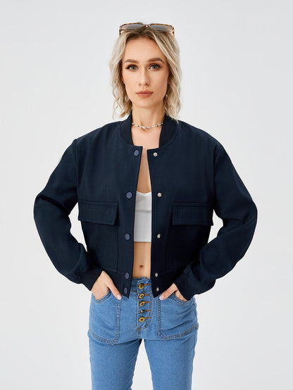 Nicole – Leichte Damenbomberjacke im Cropped-Design