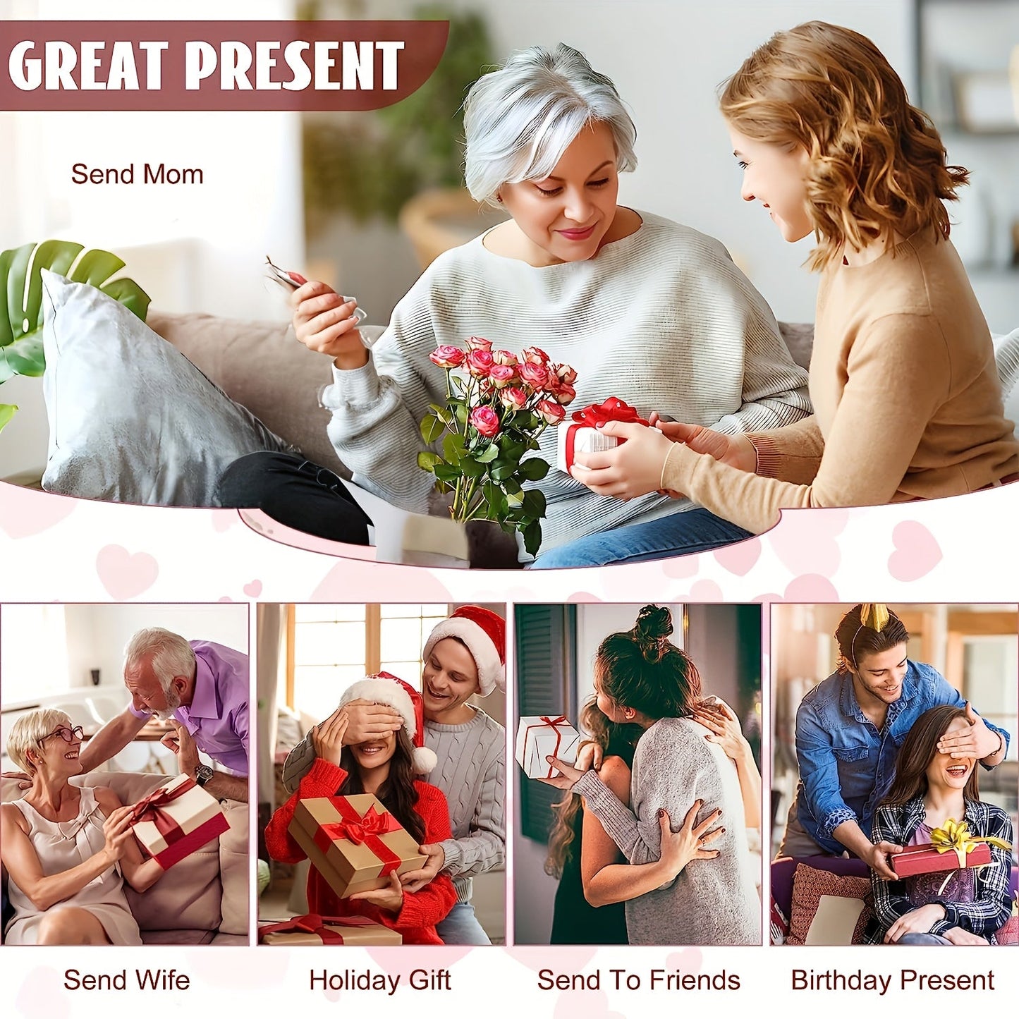 Best Mom Ever – Damen Kosmetiktasche mit Sonnenblume und Herz-Design, Geschenkidee zum Muttertag