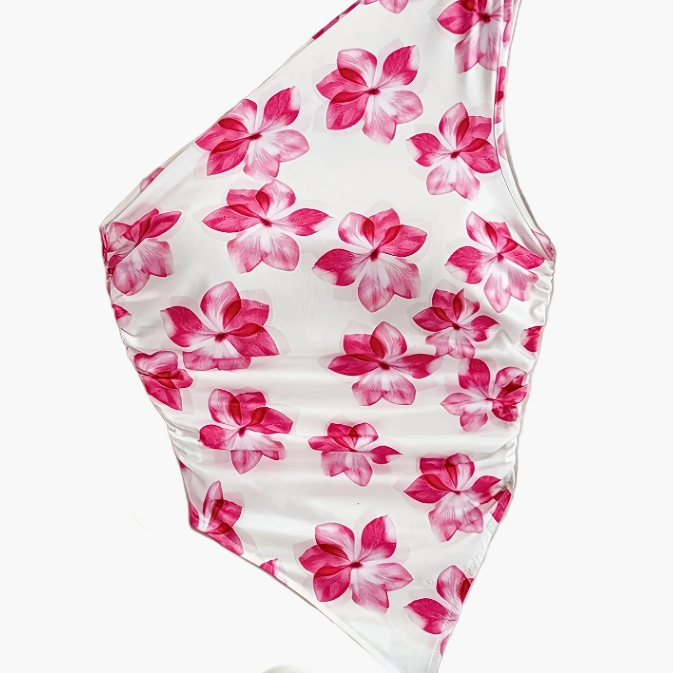 Damen Ein-Schulter Body mit Blumenmuster – Eleganter Sommer-Style für Alltag & Urlaub