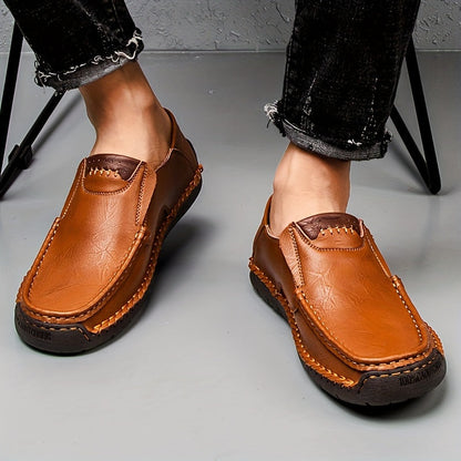 Herren Mokassin-Slipper – Bequeme Vintage-Slipper für Alltag und Freizeit