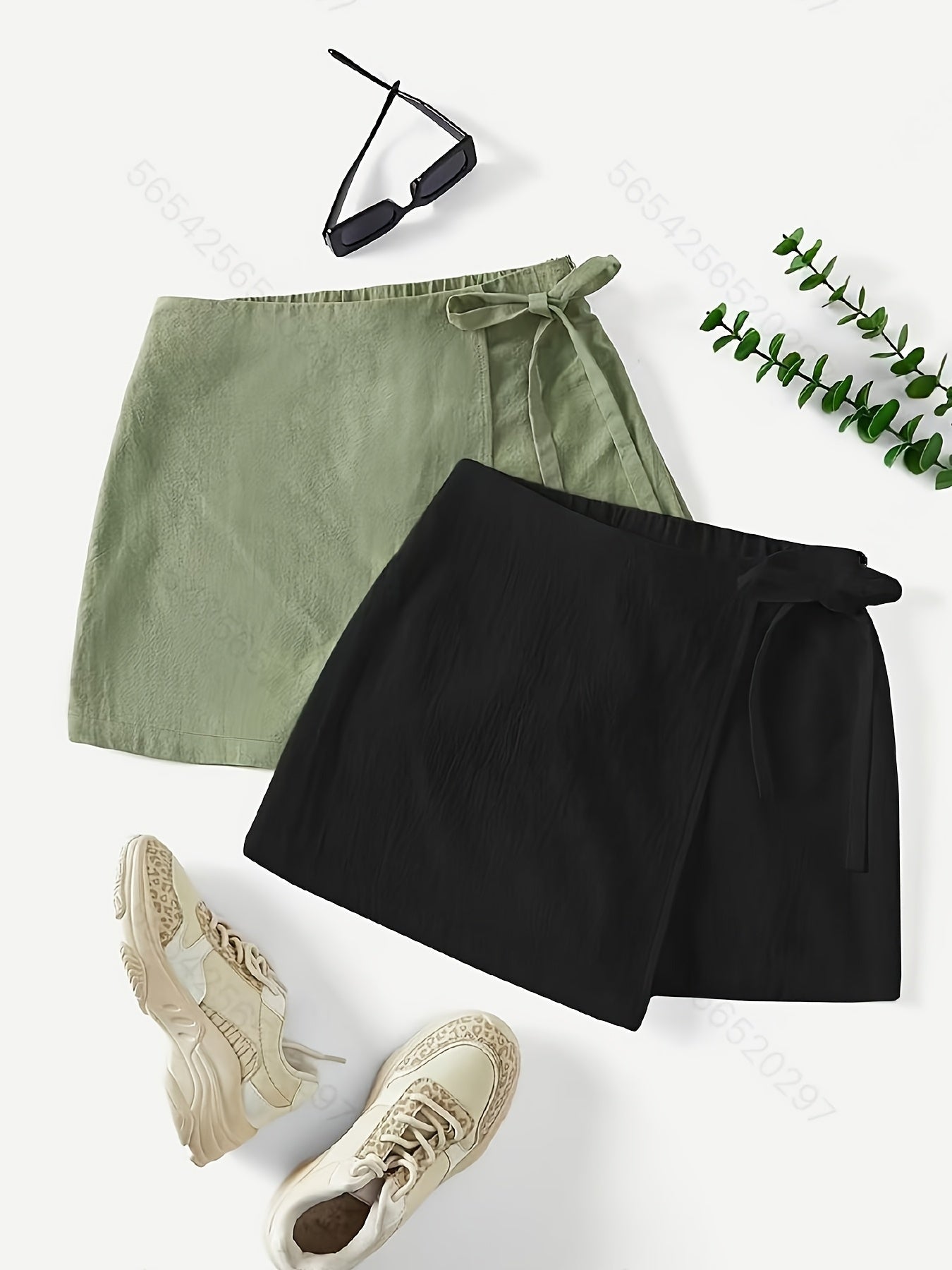 Damen Wickelrock im eleganten Streetstyle – Perfekt für Freizeit und Alltag