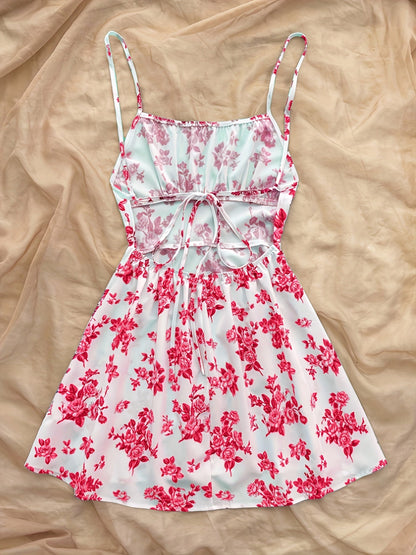 Damen Sommerkleid mit Blumenmuster im Boho-Stil – Perfekt für Urlaub & Freizeit