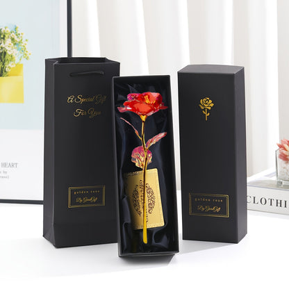 Edle Geschenkrose im Geschenkkarton – Dekorative Blume für Muttertag, Damen, Geschenkidee, Wohnaccessoire