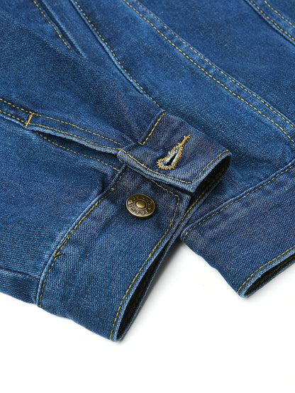 Herren Jeansjacke im klassischen Casual-Stil für Freizeit und Alltag