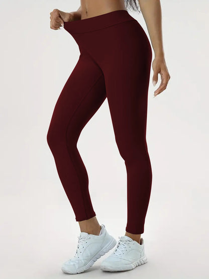 Sharon – Hochtaillierte Damen-Yogahose mit elastischem Bund