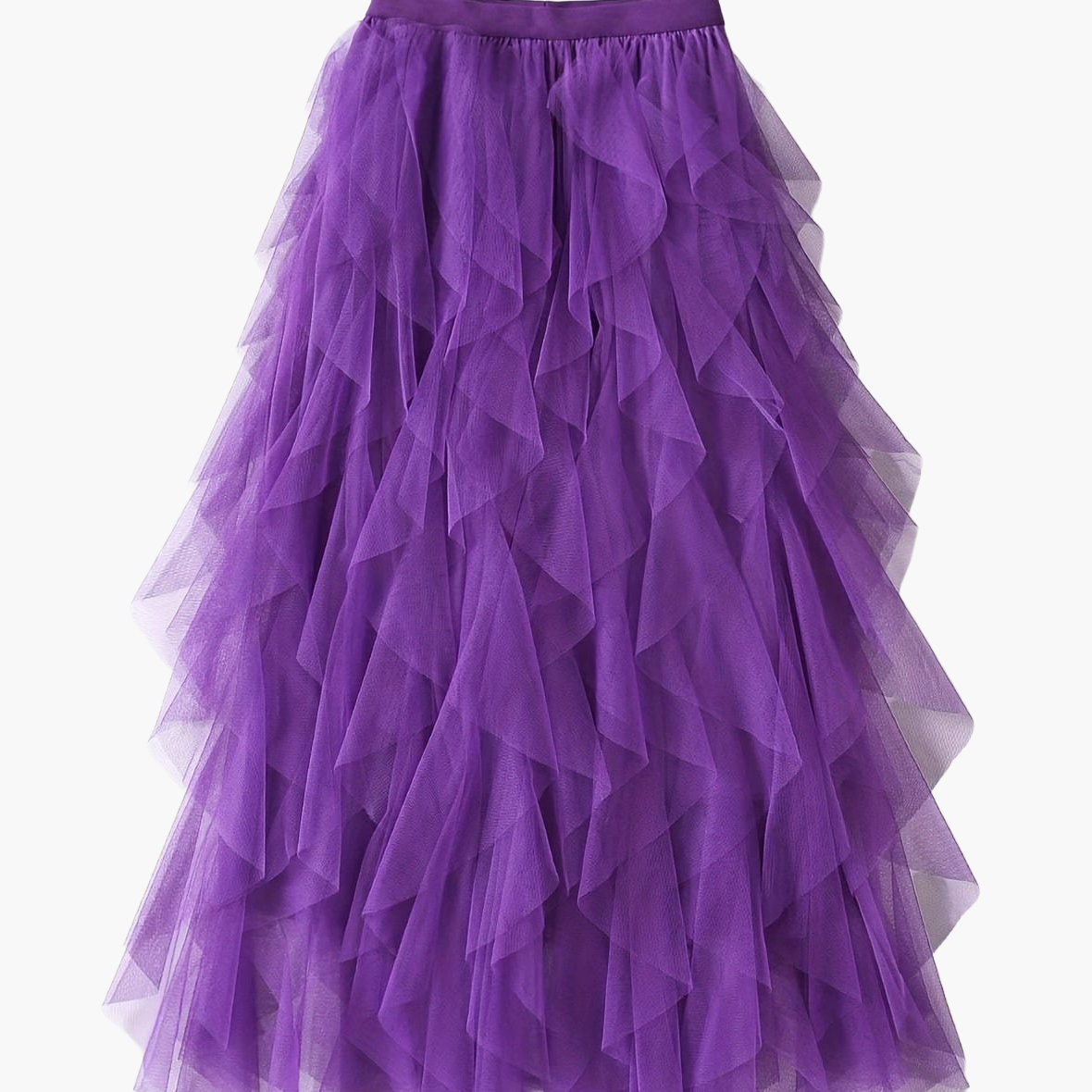 Damen Maxirock mit Rüschen für festliche Anlässe und elegante Outfits