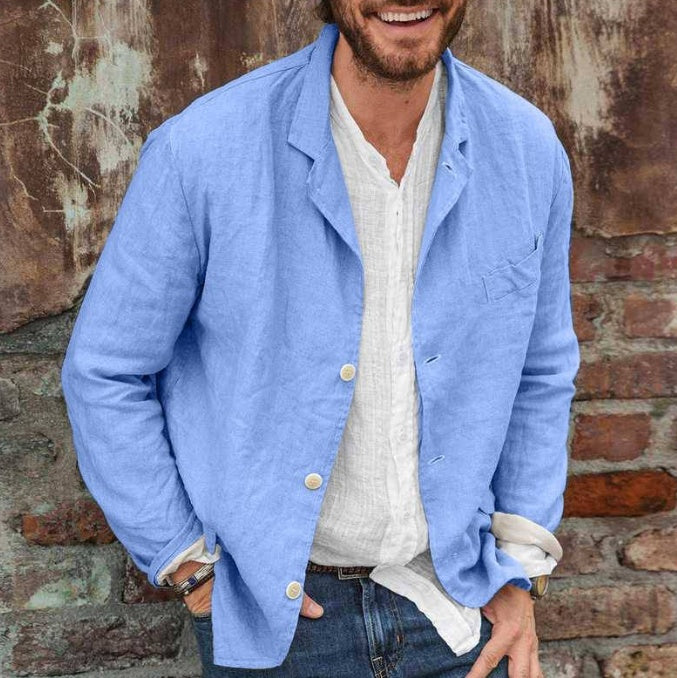Bob – Lässiger Blazer aus Baumwollmischung – Veganer Leinenblazer