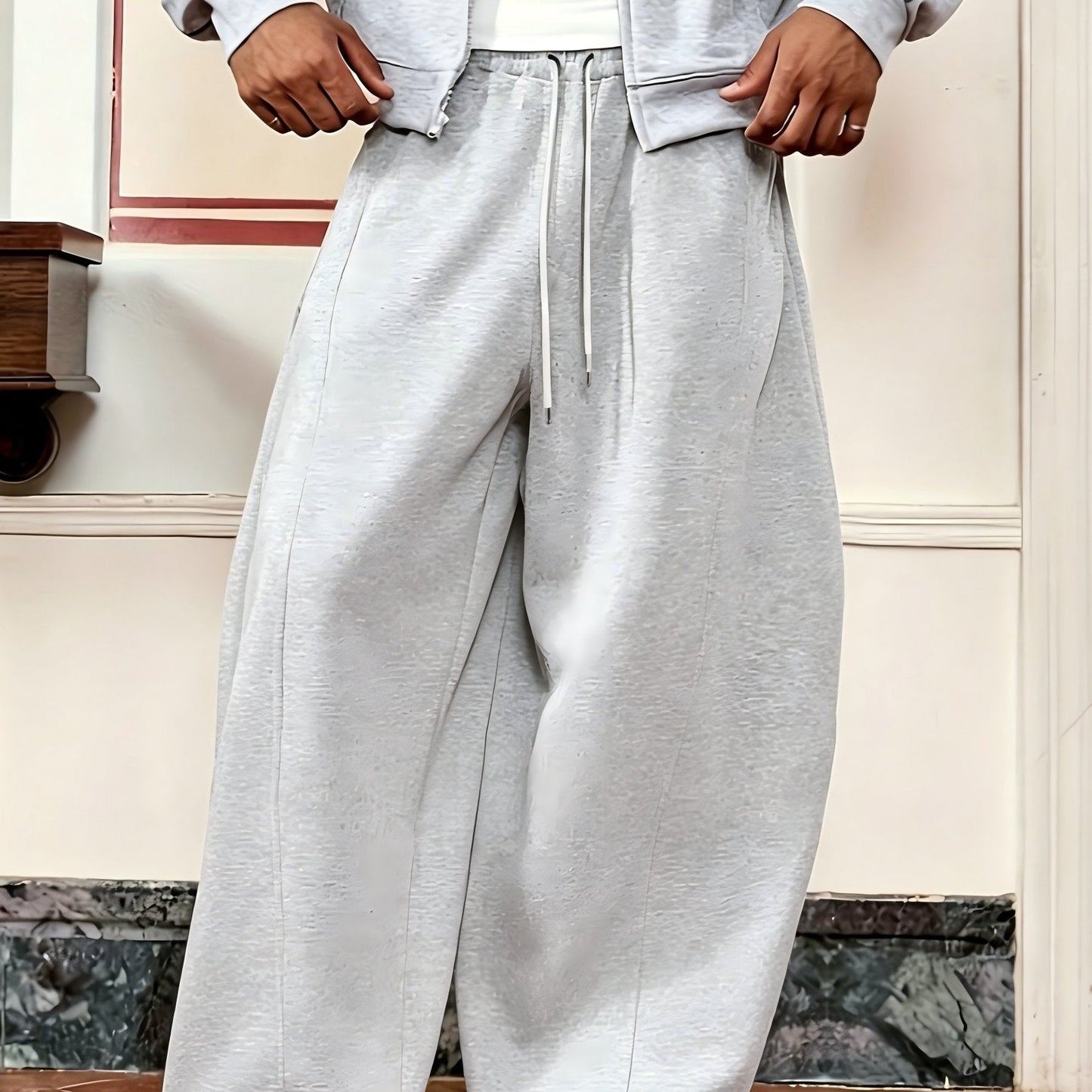 Herren Weite Oversize Jogginghose Streetstyle Komfort