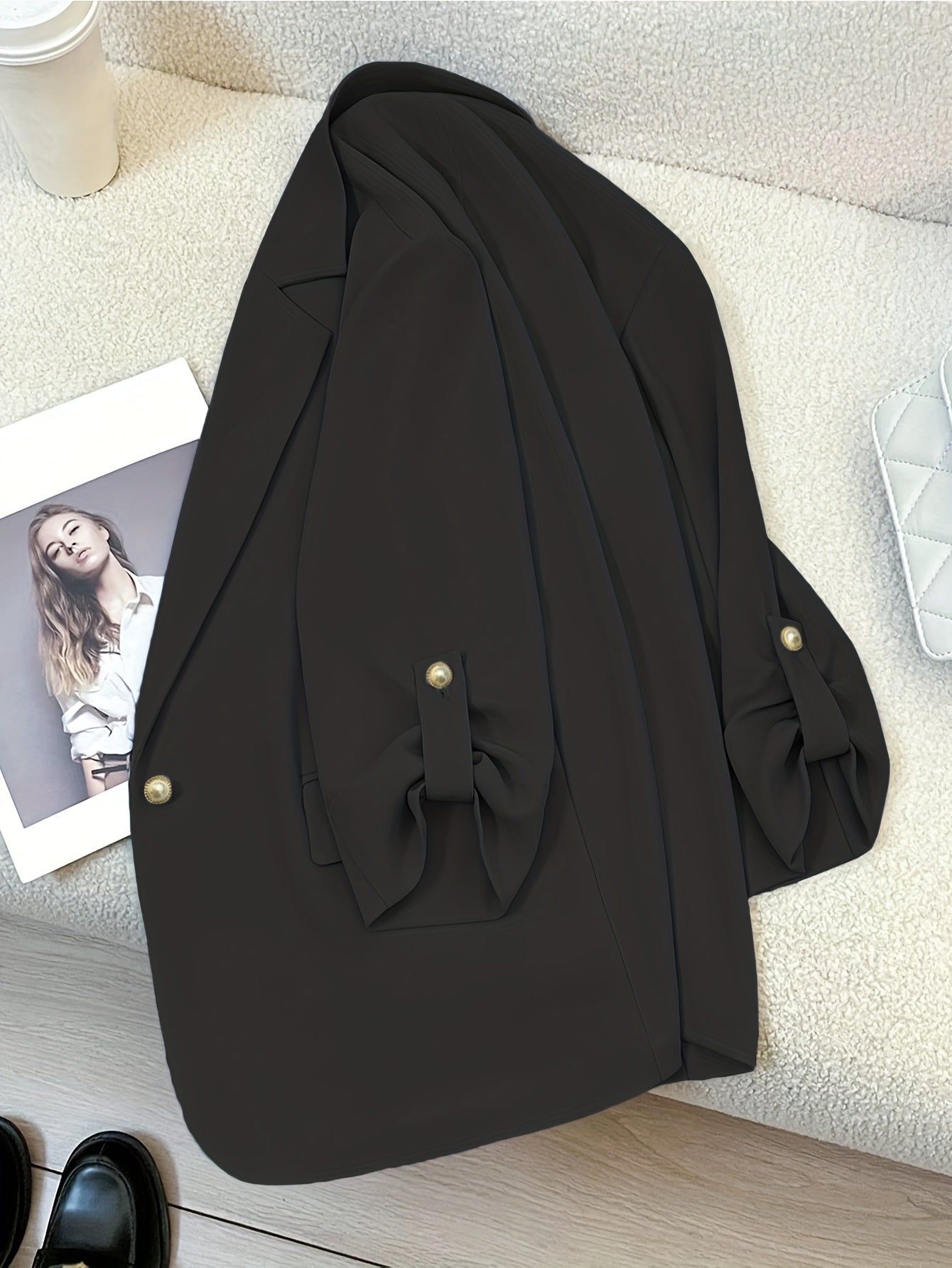 Damen Blazer Anzugjacke Elegant Business Freizeit Büro