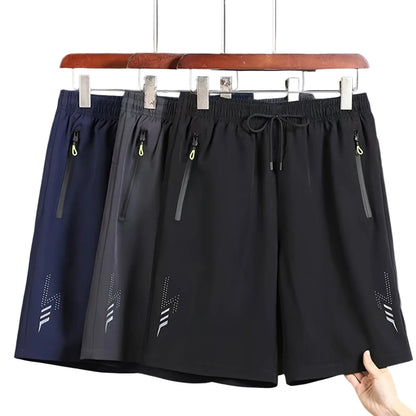 Herren Funktionsshorts Sport & Freizeit – Bequeme Trainingsshorts mit Reißverschlusstaschen