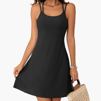 Damen Sommer Strandkleid Elegant A-Linie mit Doppelträgern – Perfekt für Freizeit und Urlaub
