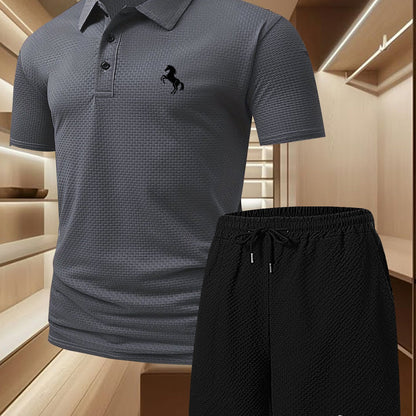 Herren Polo Set mit Shorts – Elegantes Freizeit-Outfit für Alltag und sportliche Aktivitäten