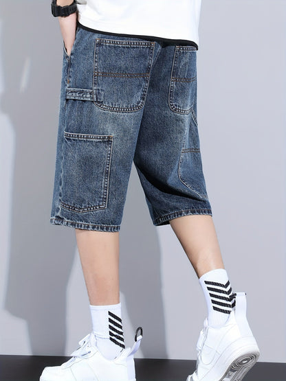 Herren Jeans-Bermuda Regular Fit – Lässige Utility-Shorts für Alltag und Freizeit