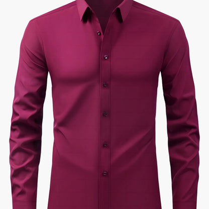 Herren Business-Freizeit Hemd Slim Fit – Elegantes Langarmhemd für Büro und Alltag